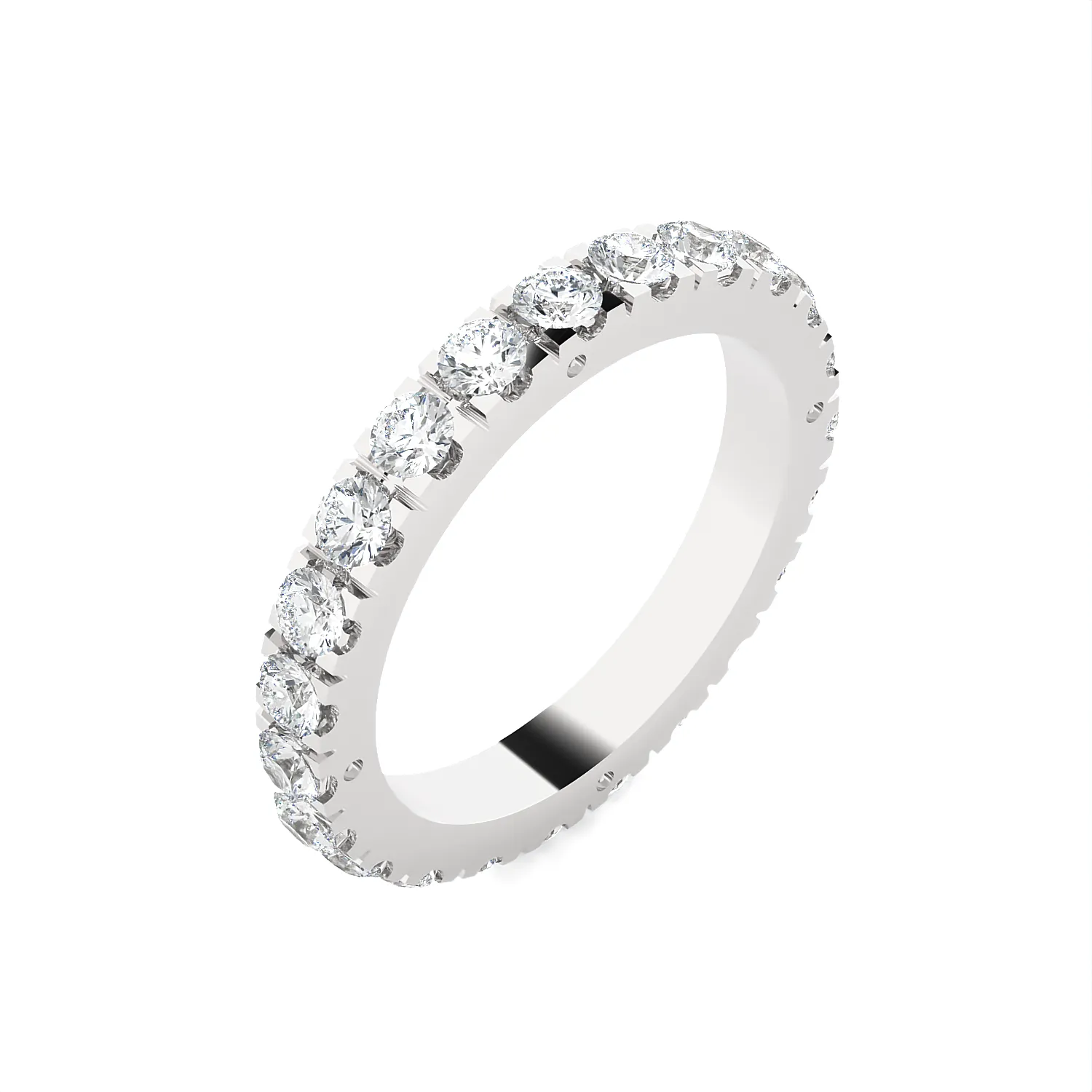 1 5/8 ctw Round Lab Grown Diamond Eternity Band