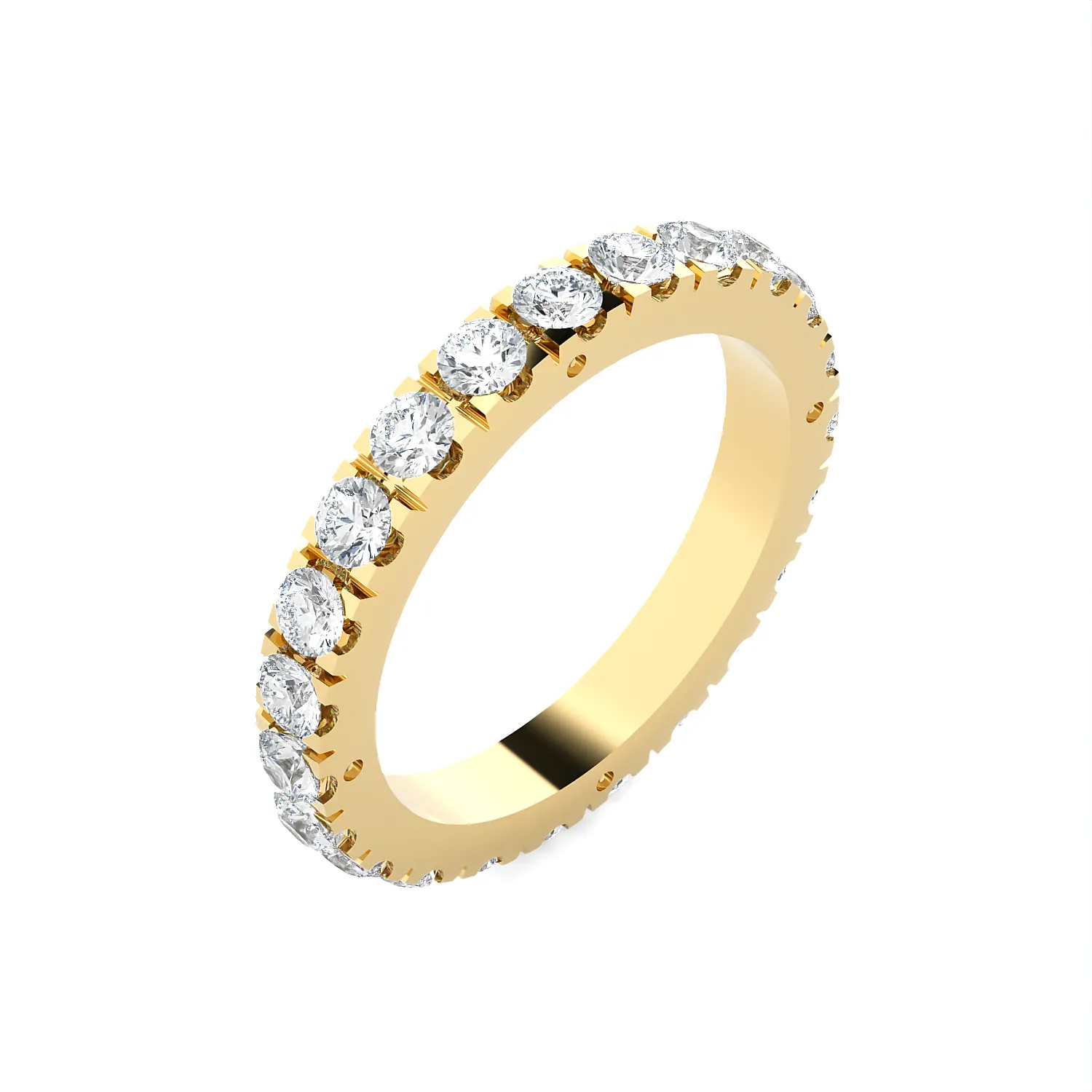 1 5/8 ctw Round Lab Grown Diamond Eternity Band