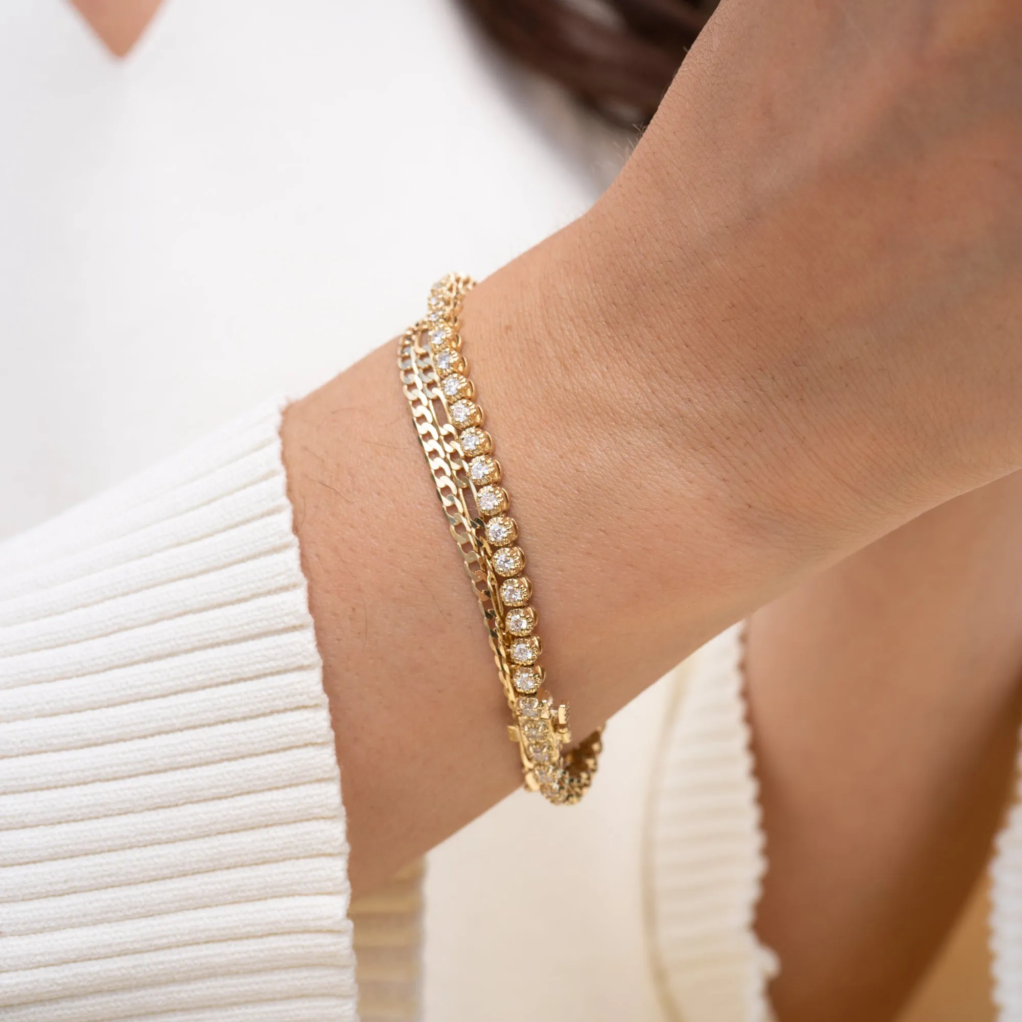 14k Tennis Bracelet | 2 CTW