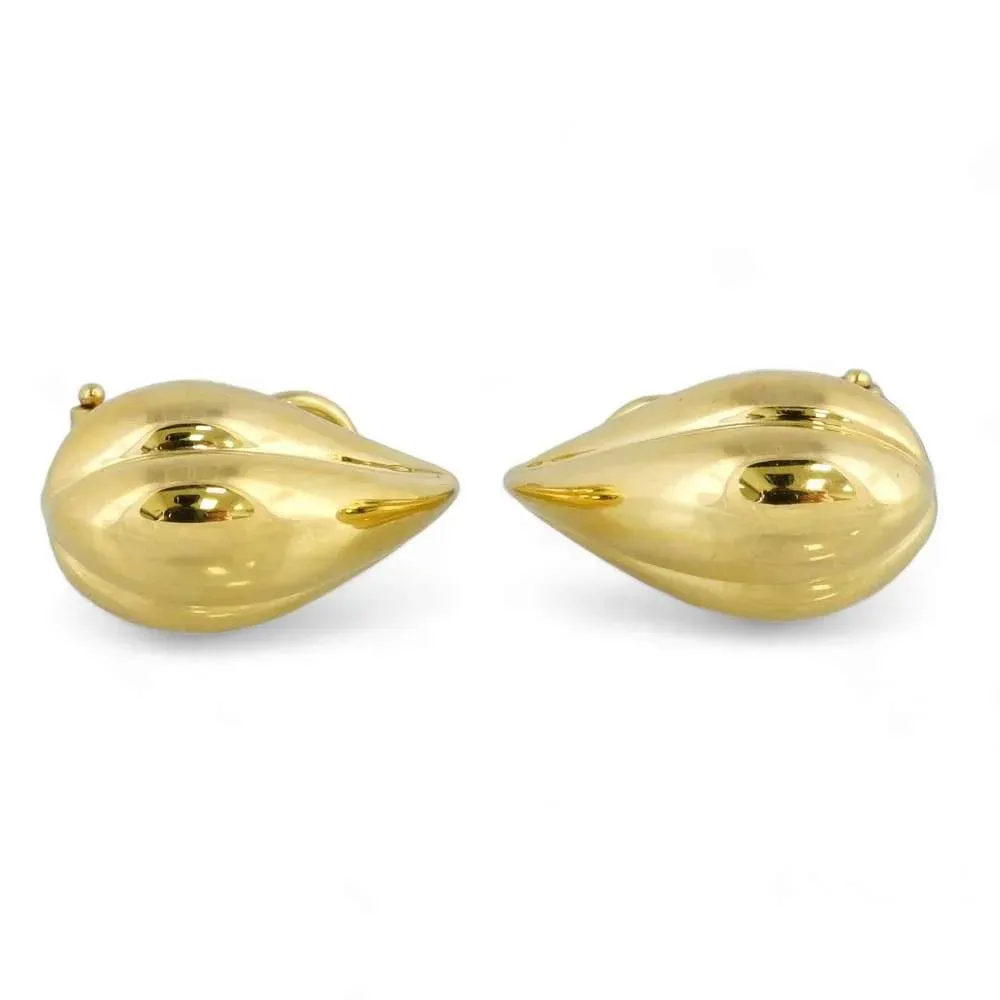 14k Yellow Gold Fancy Drop Earrings