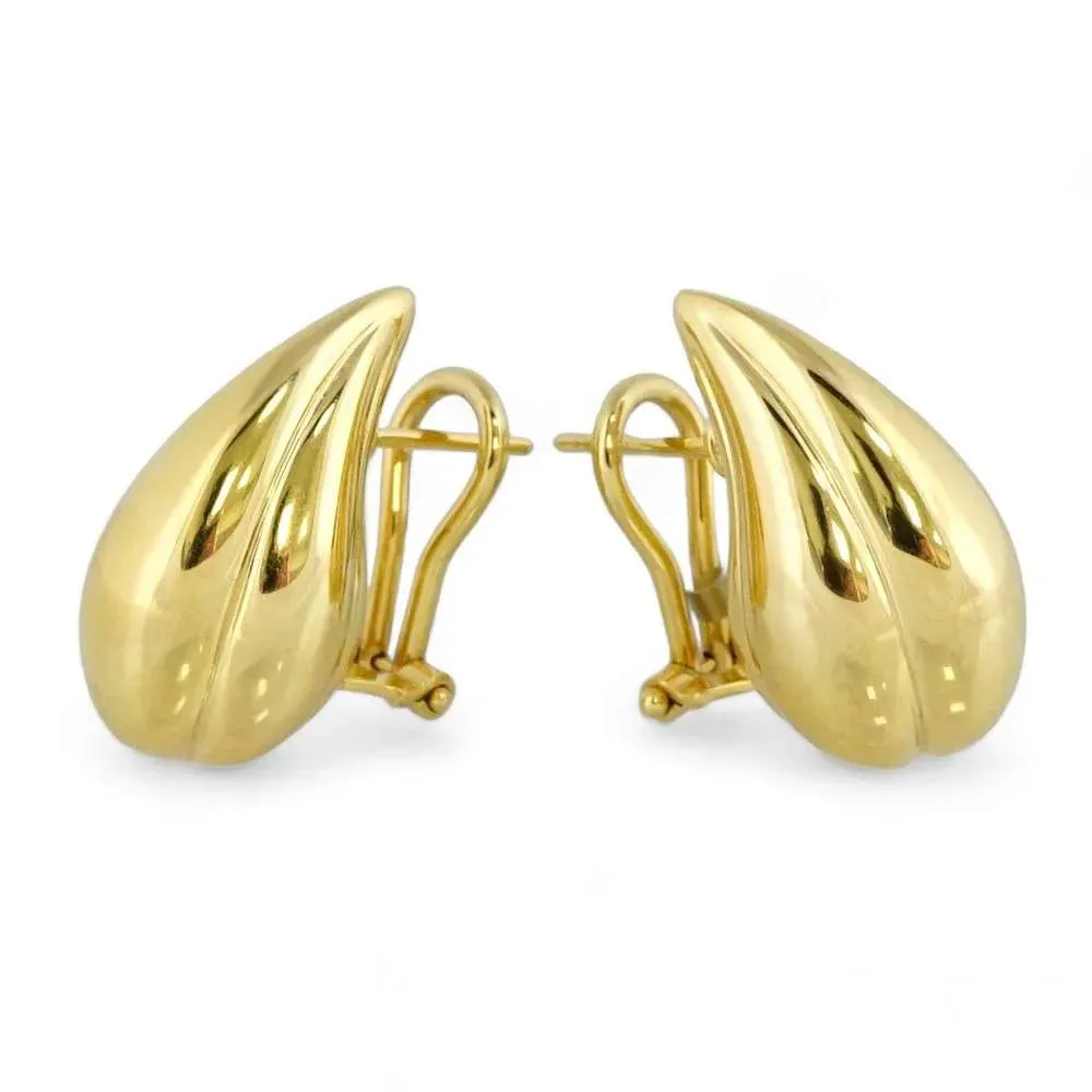 14k Yellow Gold Fancy Drop Earrings