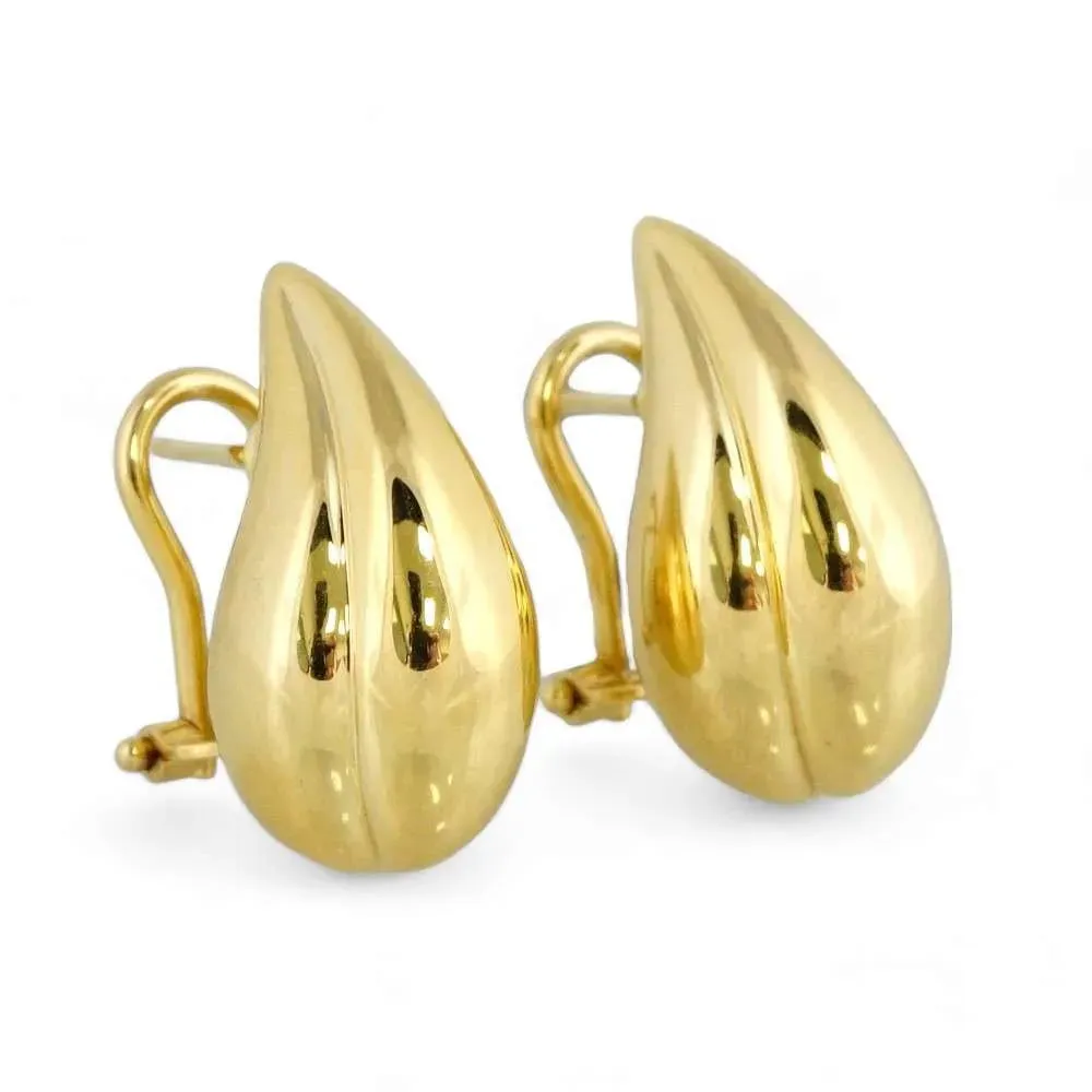 14k Yellow Gold Fancy Drop Earrings