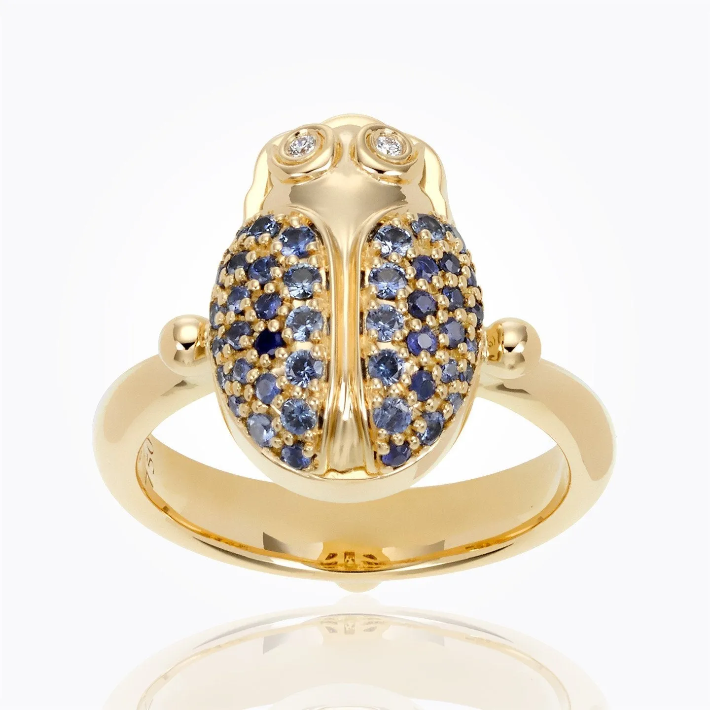 18K Scarab Ring