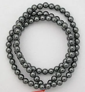 4mm Hematite Replacement Captive Bead Ball For Captive Rings- Strand of 100