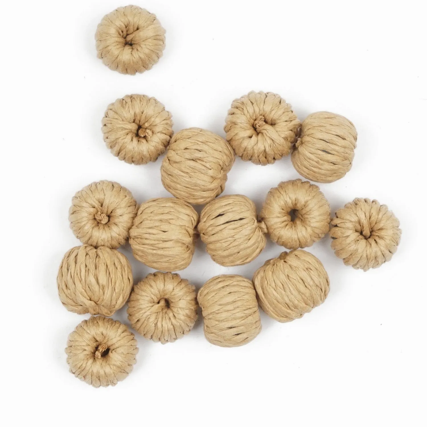 6pcs Natural Rattan Earring Pendant Winding Ball Wooden Straw Charms Handwoven Findings Jewelry Making 103944