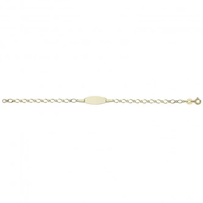 9ct Yellow Gold Babies ID Bracelet BR056