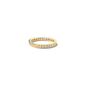 Aeternitas Etoile Eternity Ring 18ct Yellow Gold - Diamond