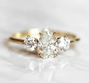 Alisa Pear Moissanite Ring