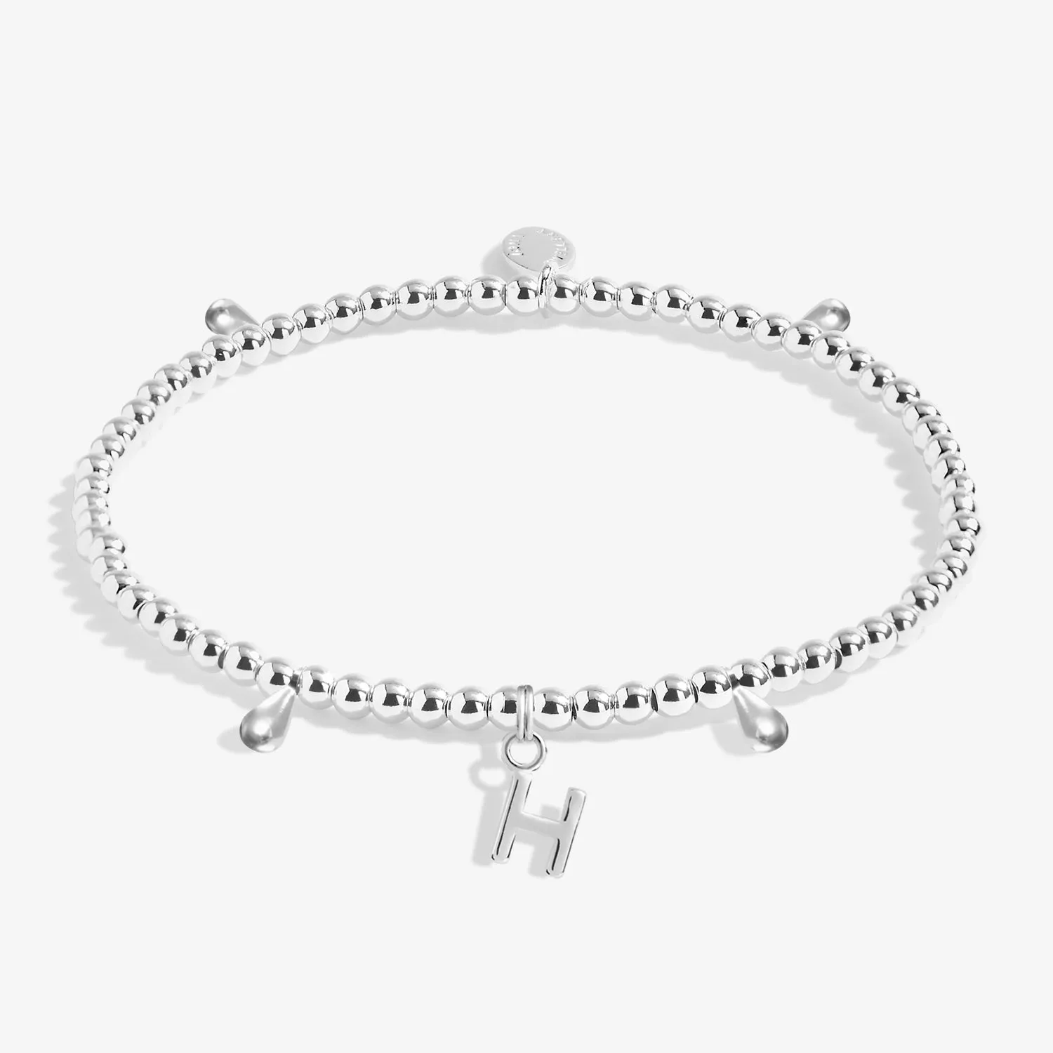 Alphabet A Little H Silver Plated Bracelet 7749