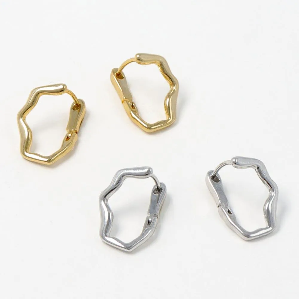 Angular Hoop Earrings