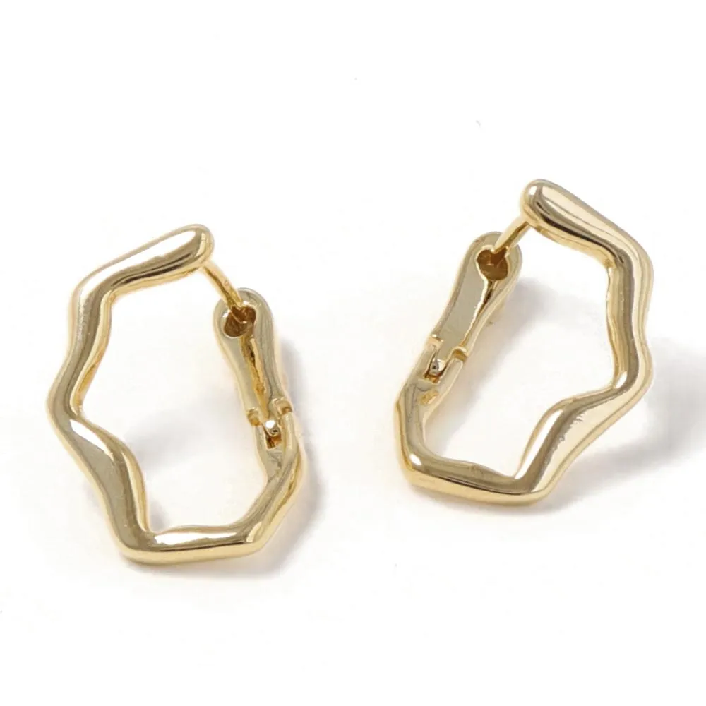 Angular Hoop Earrings