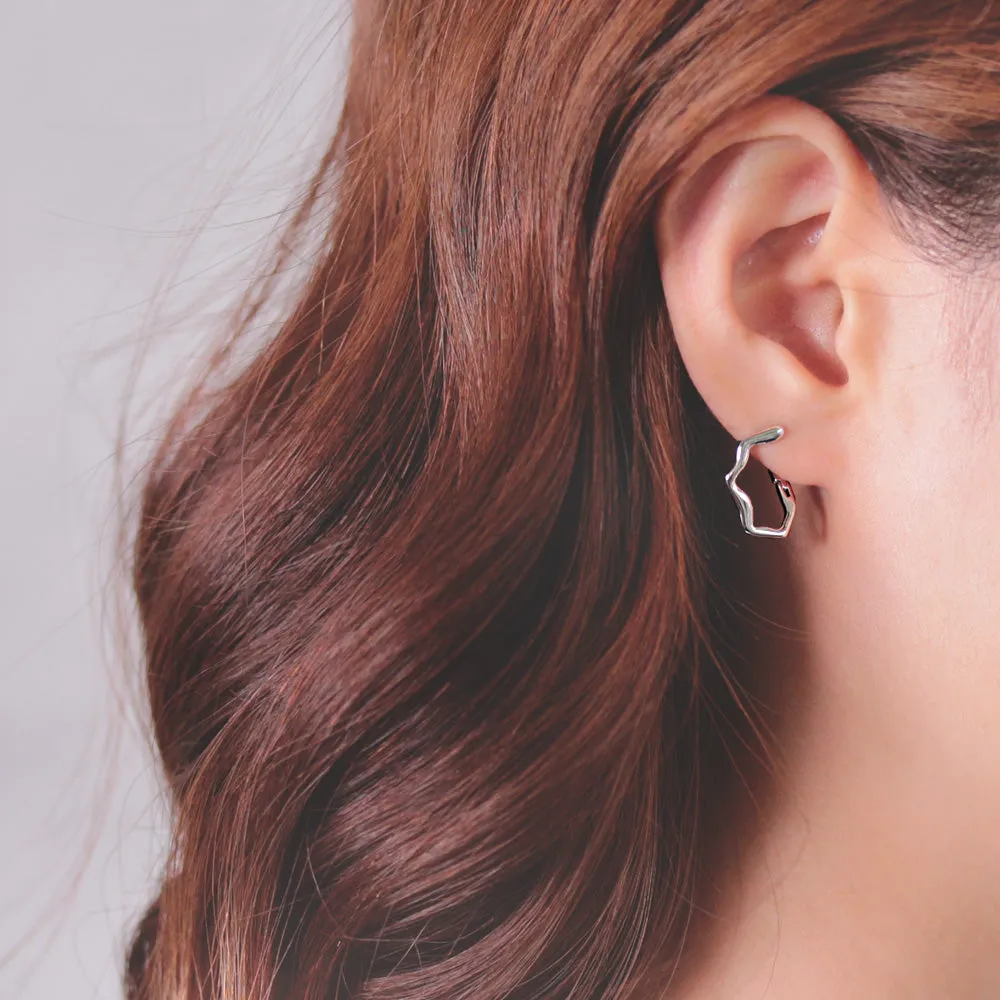 Angular Hoop Earrings