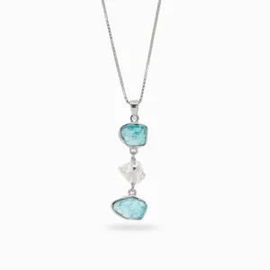 Apatite and Herkimer Necklace