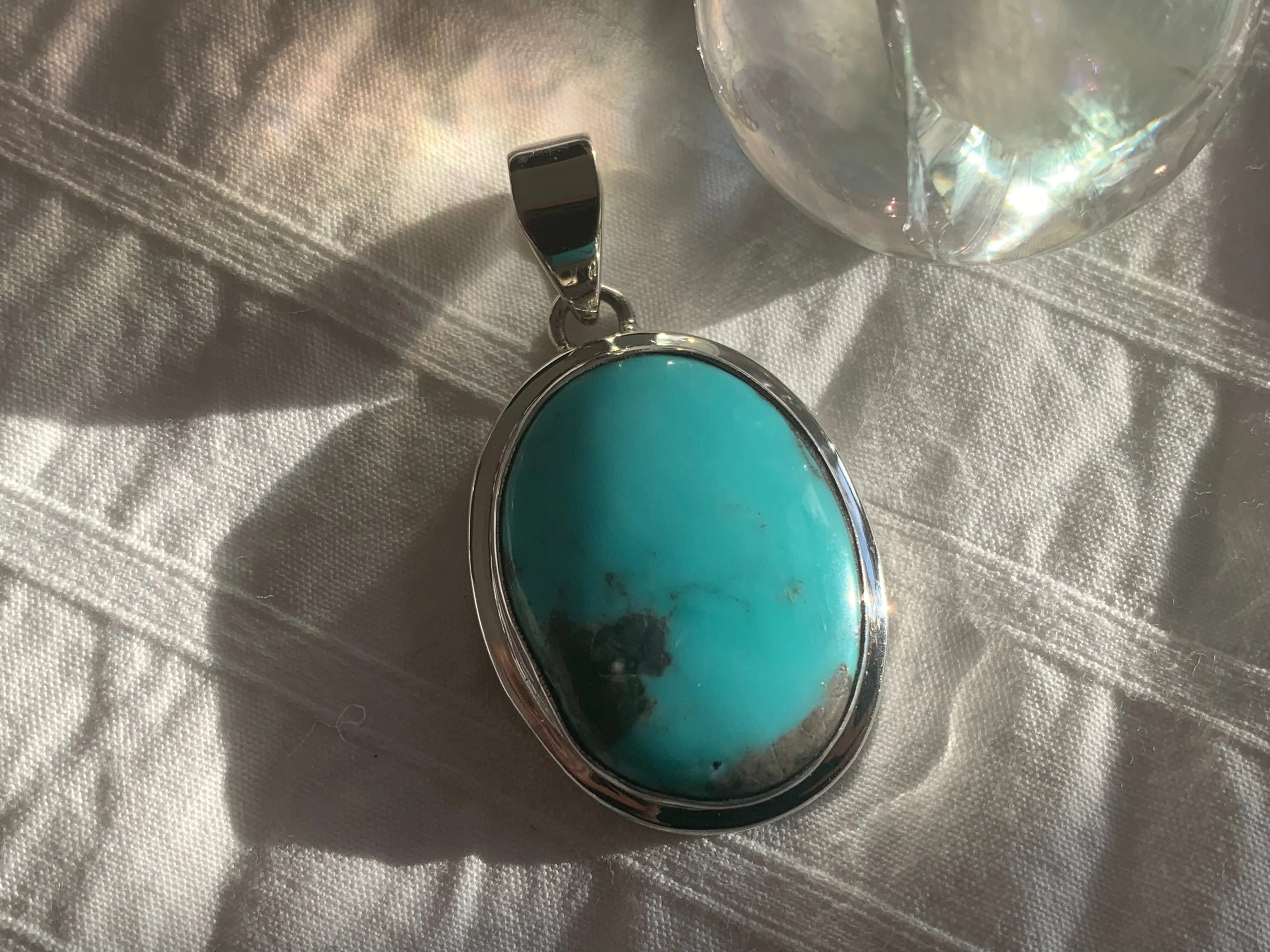 Arizona Turquoise Ansley Pendant - Reg. Oval