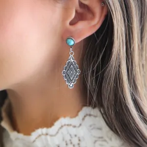 AUGUSTA- Western Turquoise Earrings