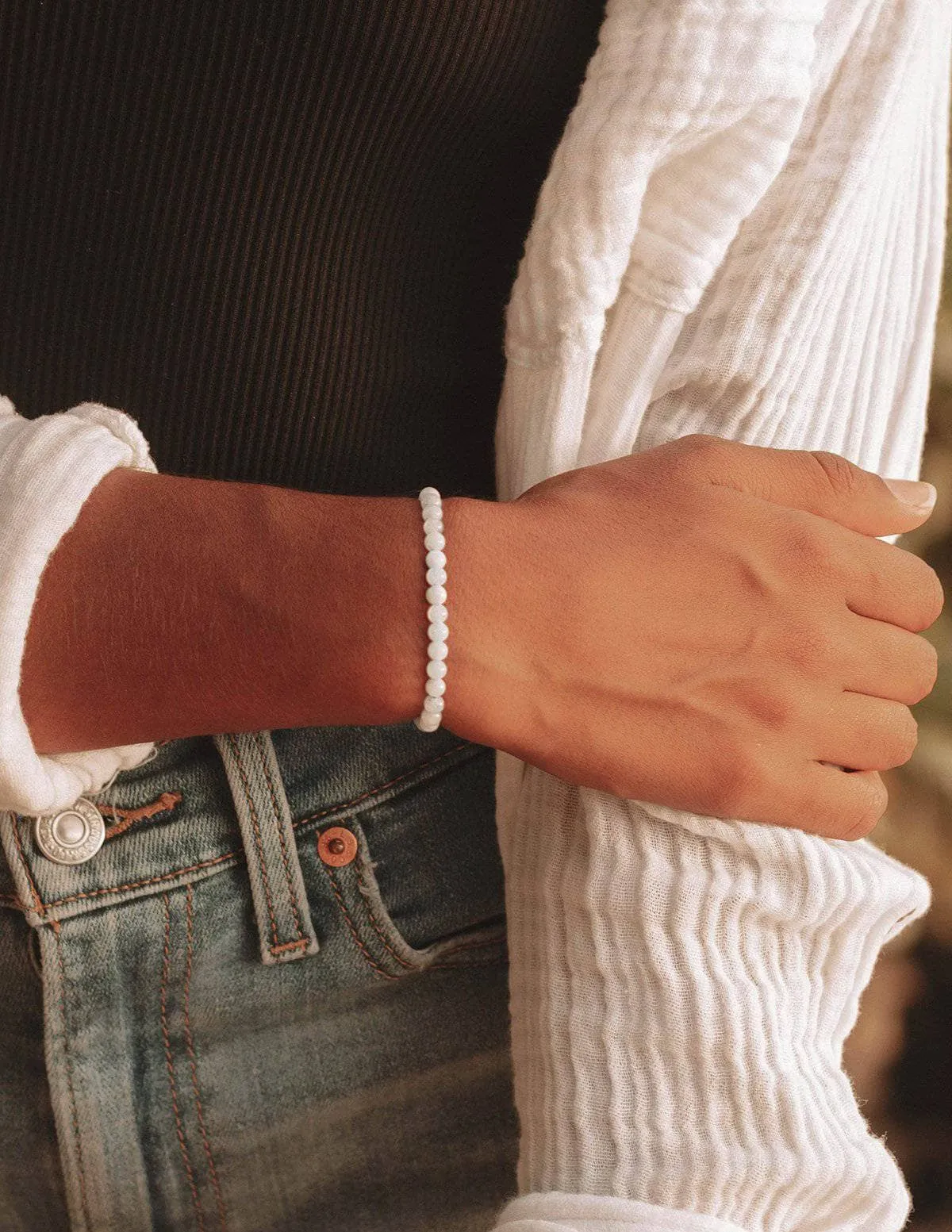 Blue Chalcedony Mini Gemstone Bracelet