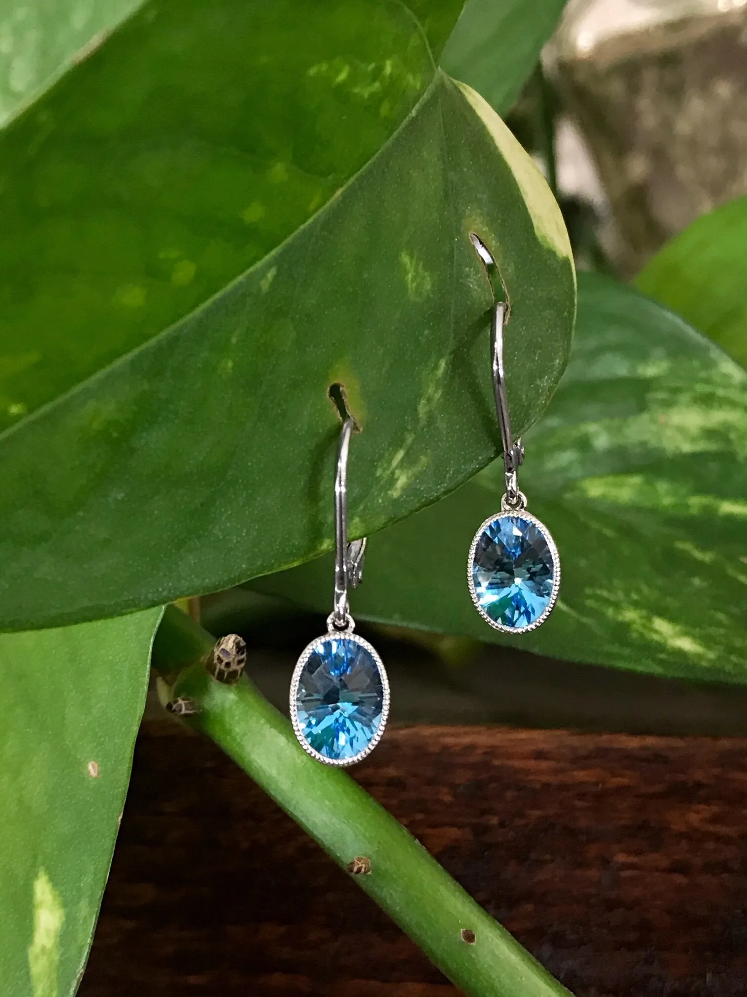 Blue Topaz Dangles