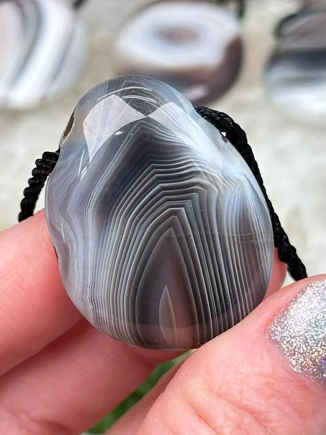 Botswana Agate Pendants