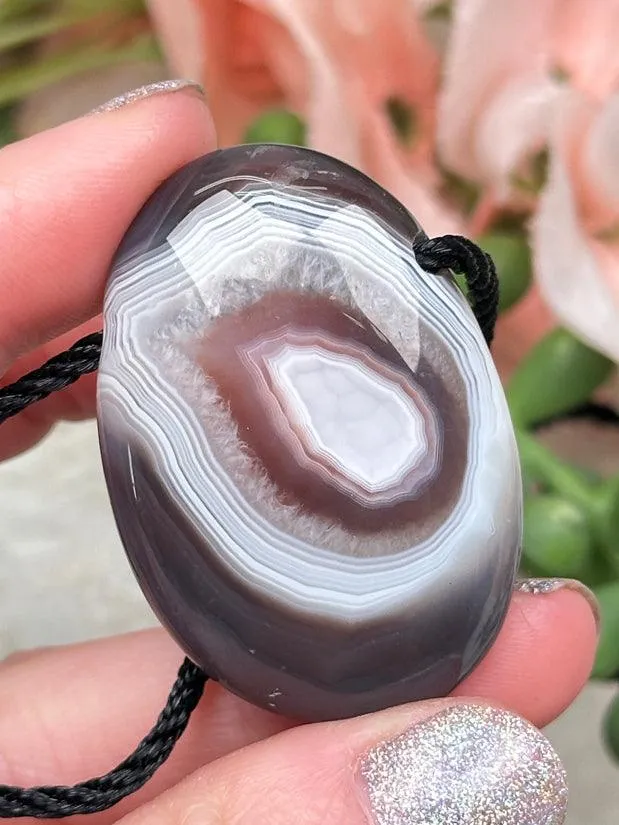 Botswana Agate Pendants