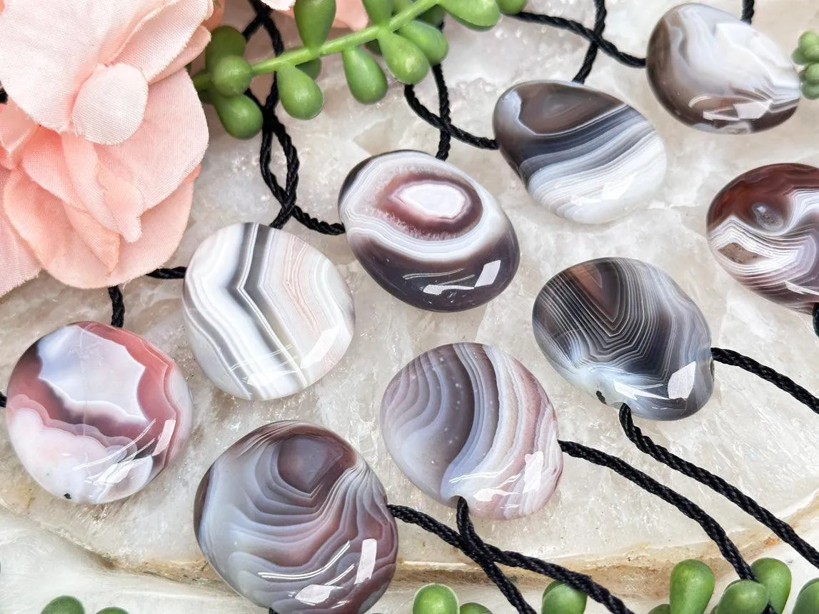 Botswana Agate Pendants