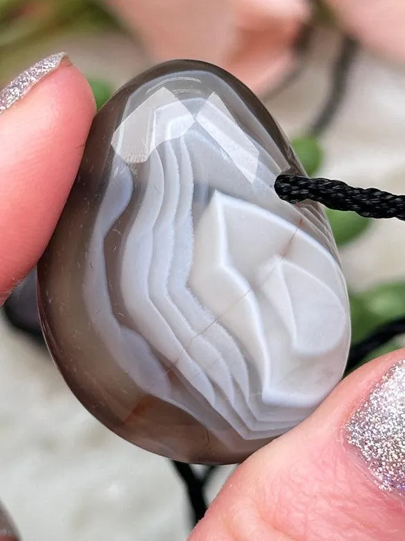 Botswana Agate Pendants