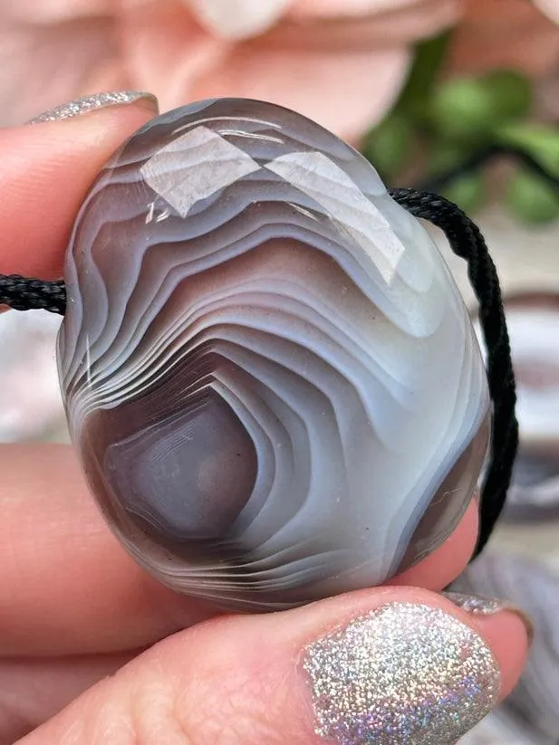 Botswana Agate Pendants