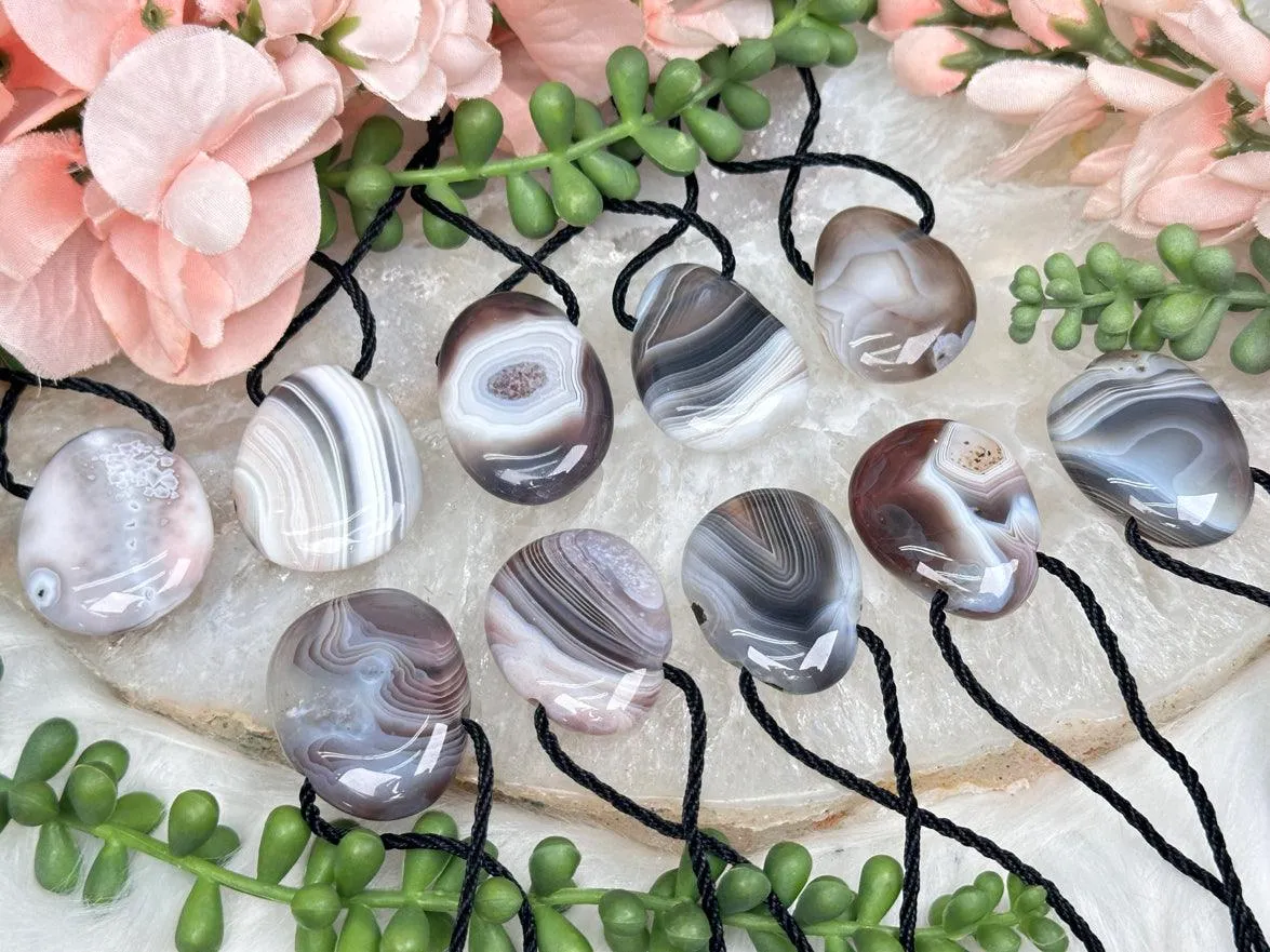 Botswana Agate Pendants