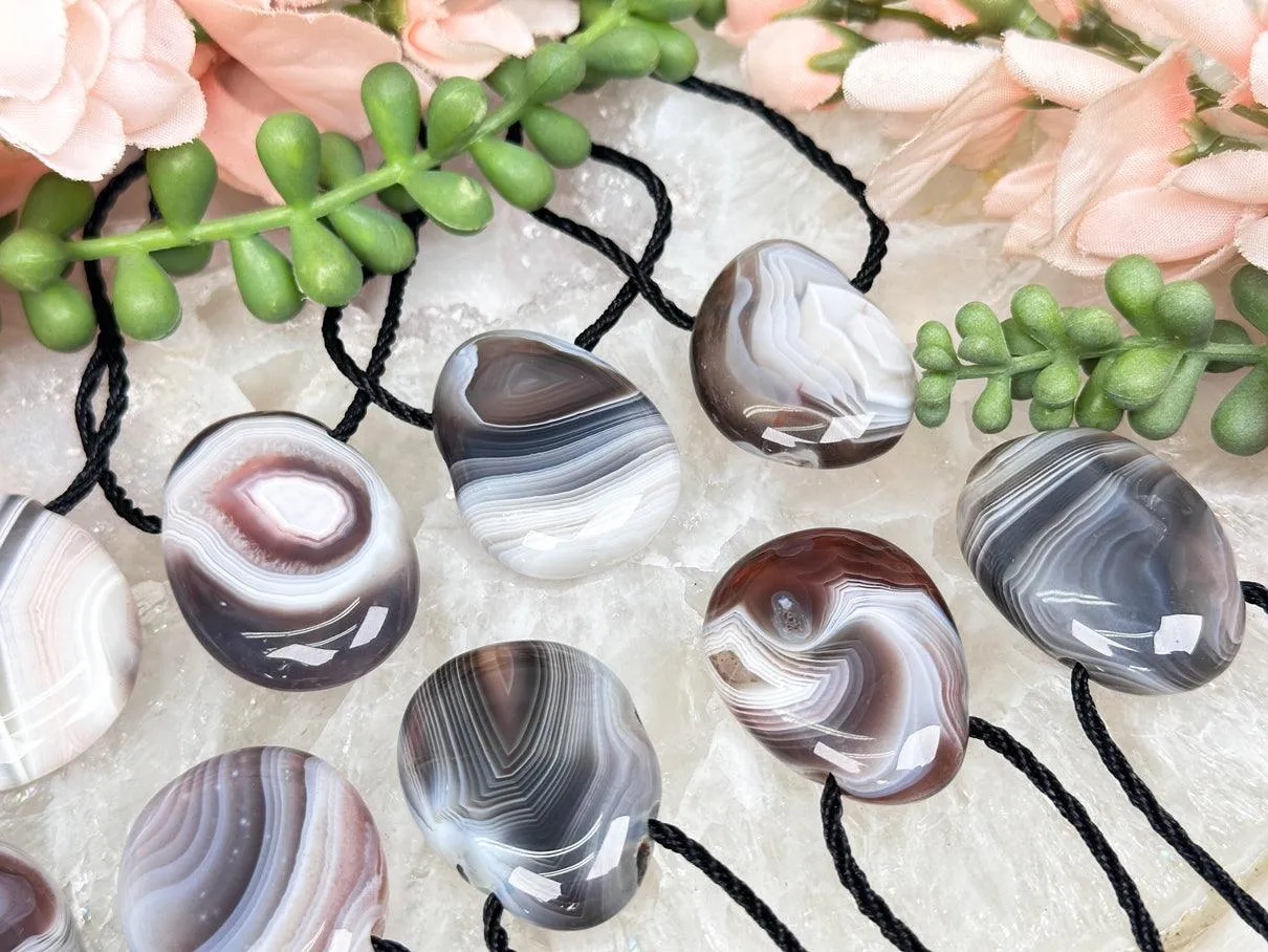 Botswana Agate Pendants