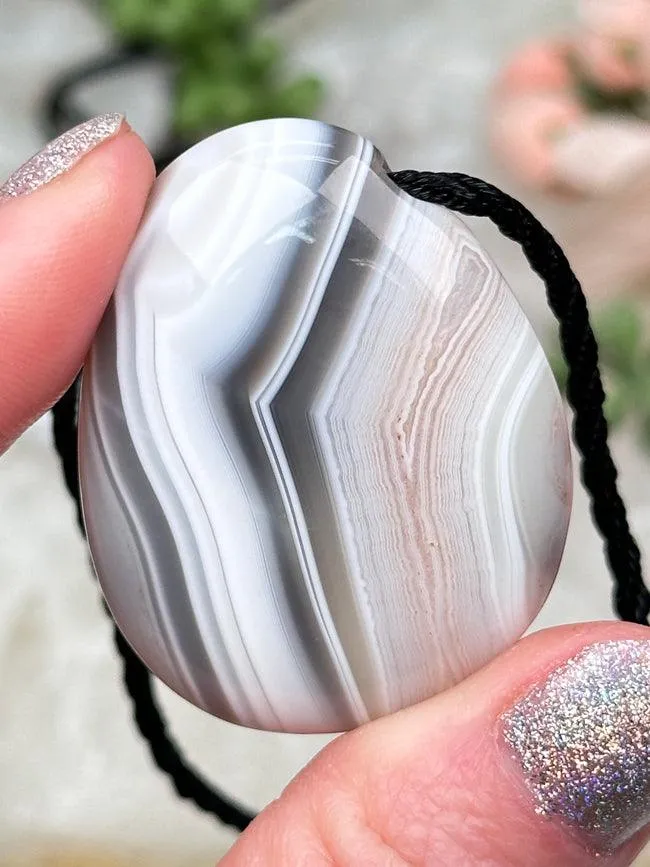 Botswana Agate Pendants