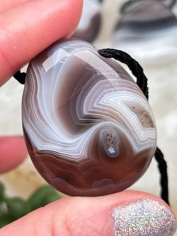 Botswana Agate Pendants