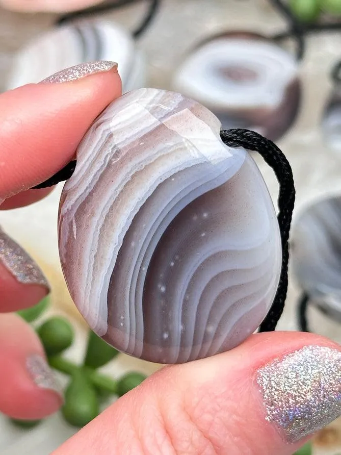 Botswana Agate Pendants