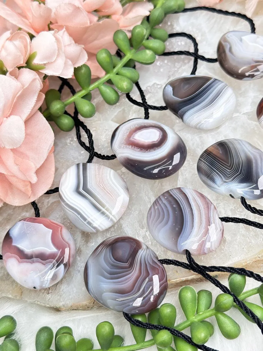 Botswana Agate Pendants