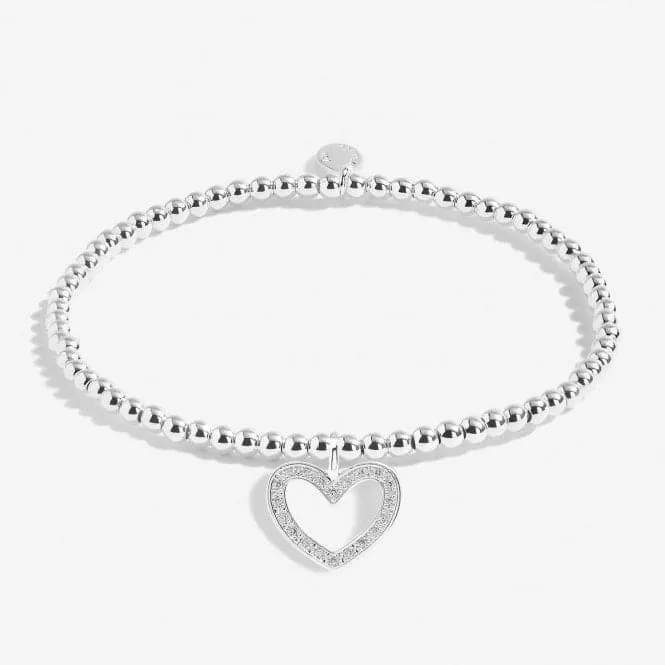 Bridal From the Heart Gift Box Maid Of Honour Silver Plated Bracelet 7152