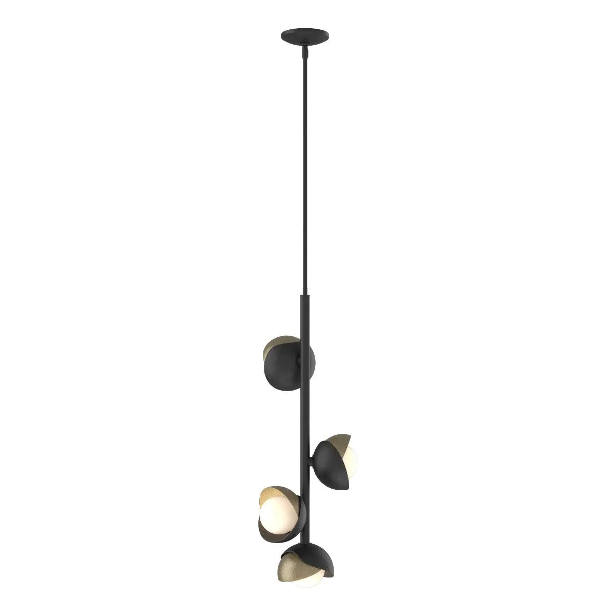 Brooklyn 12 in. 4 lights Pendant Light Black finish