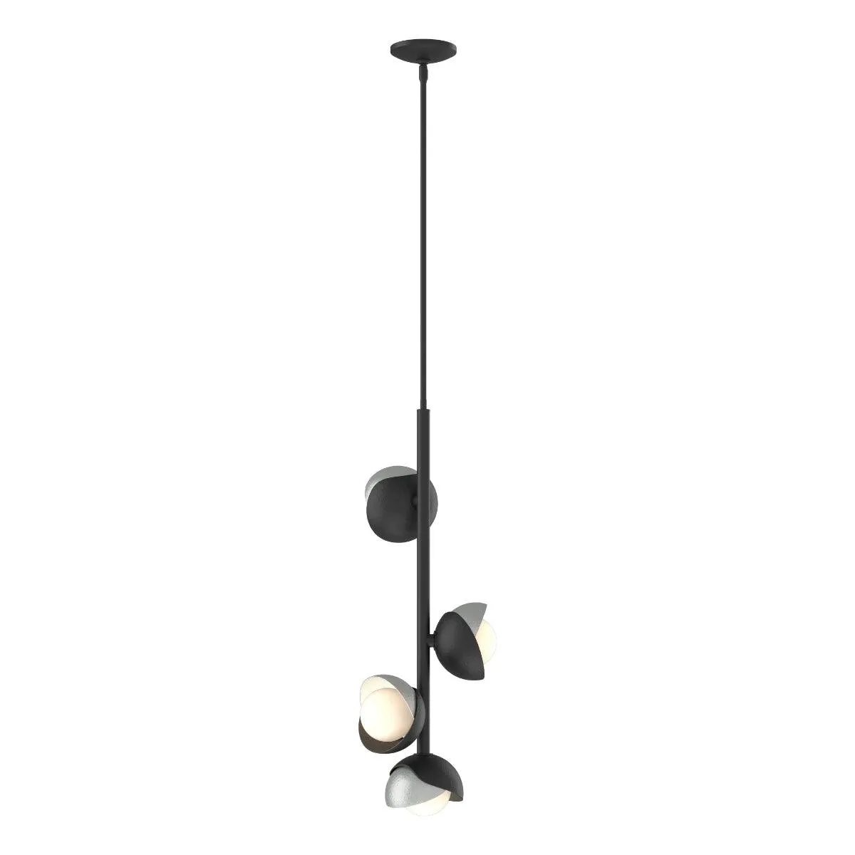 Brooklyn 12 in. 4 lights Pendant Light Black finish