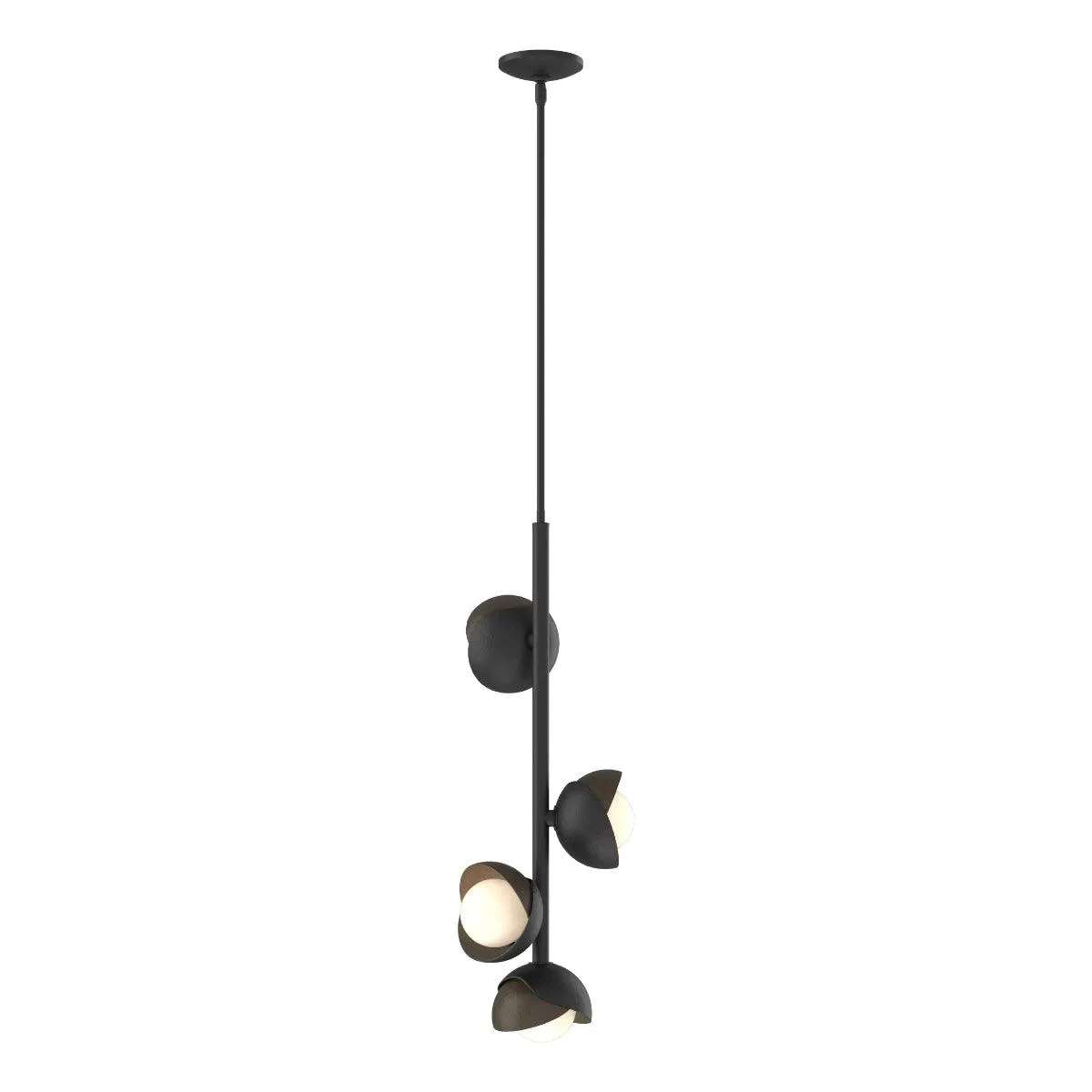 Brooklyn 12 in. 4 lights Pendant Light Black finish