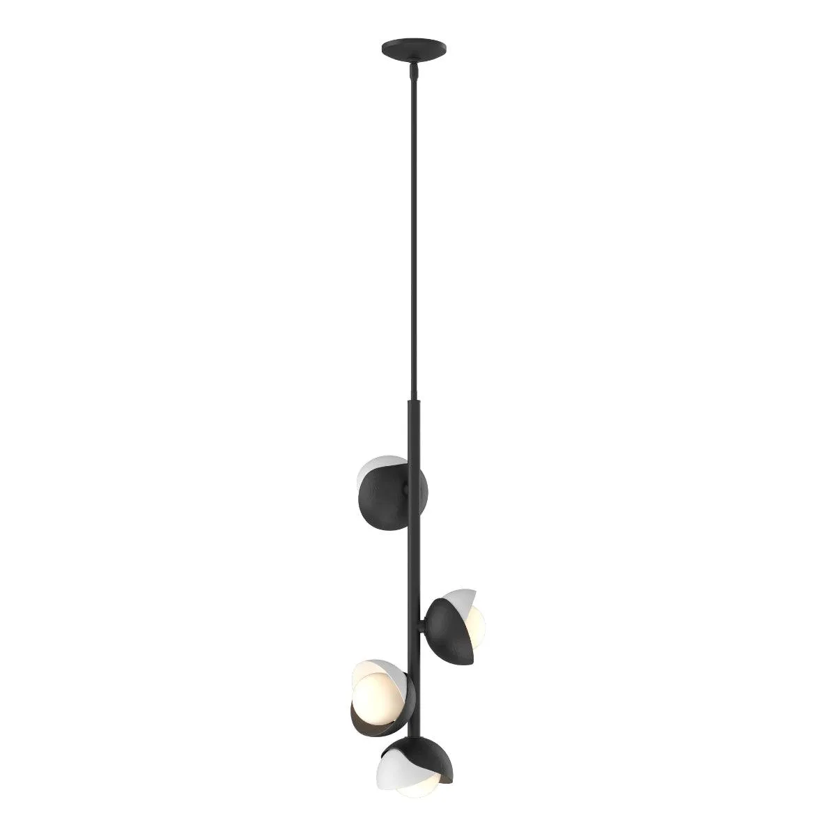 Brooklyn 12 in. 4 lights Pendant Light Black finish