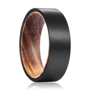 BROWNPORT | Tungsten Ring Zebra Wood