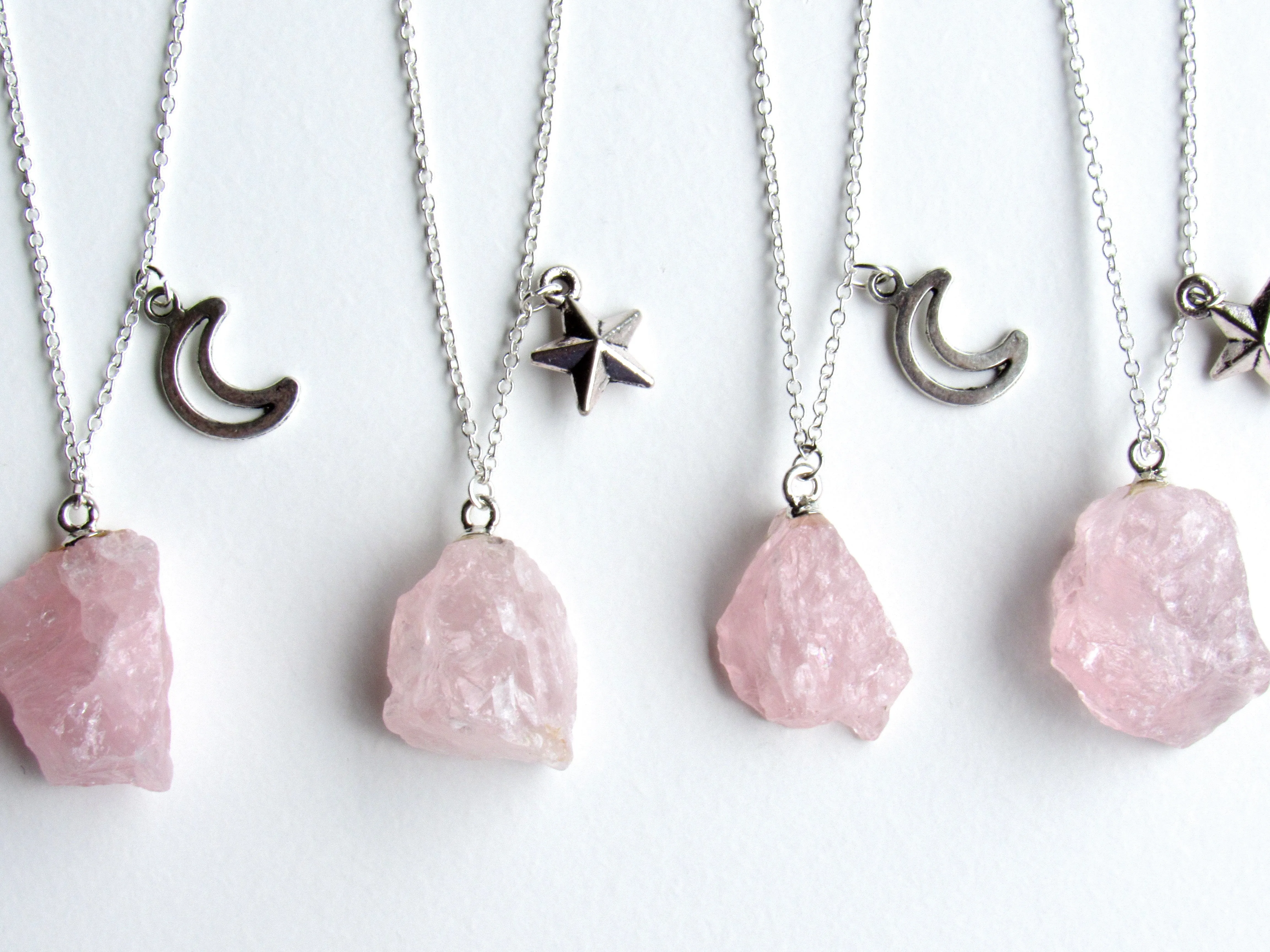 Celestial Rose Quartz Necklaces