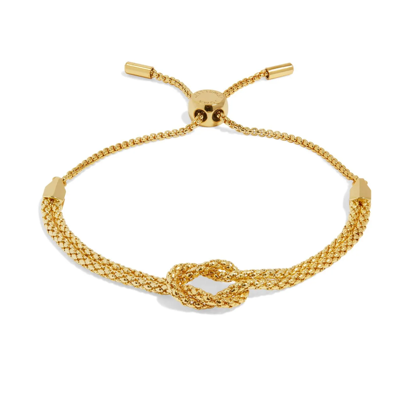 Chain Knot Bar Gold Plated Bracelet 7891