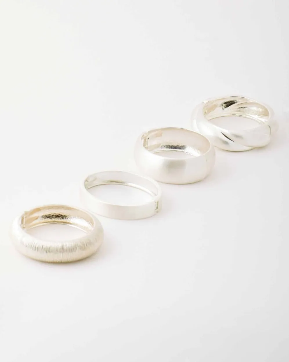 Cloud Bangle Stack (Set of 4)