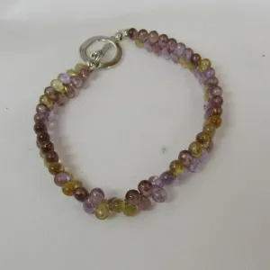 Czech Crystal Teardrop Lilac Bracelet