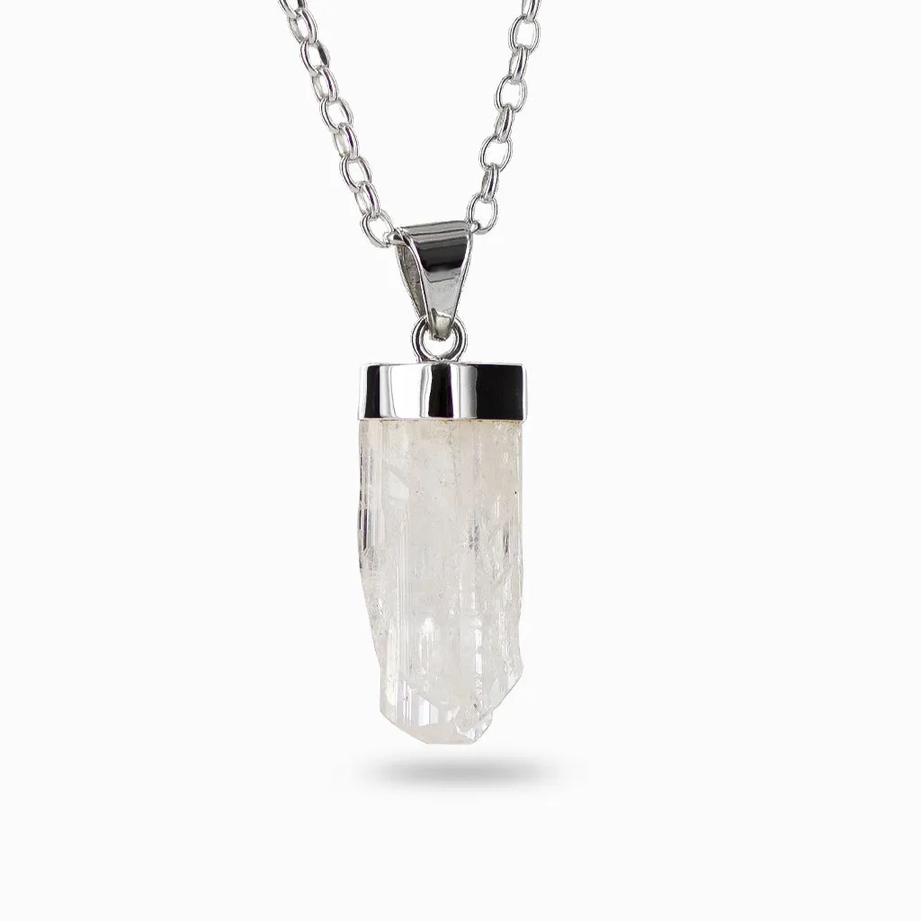 Danburite Pencil Pendant