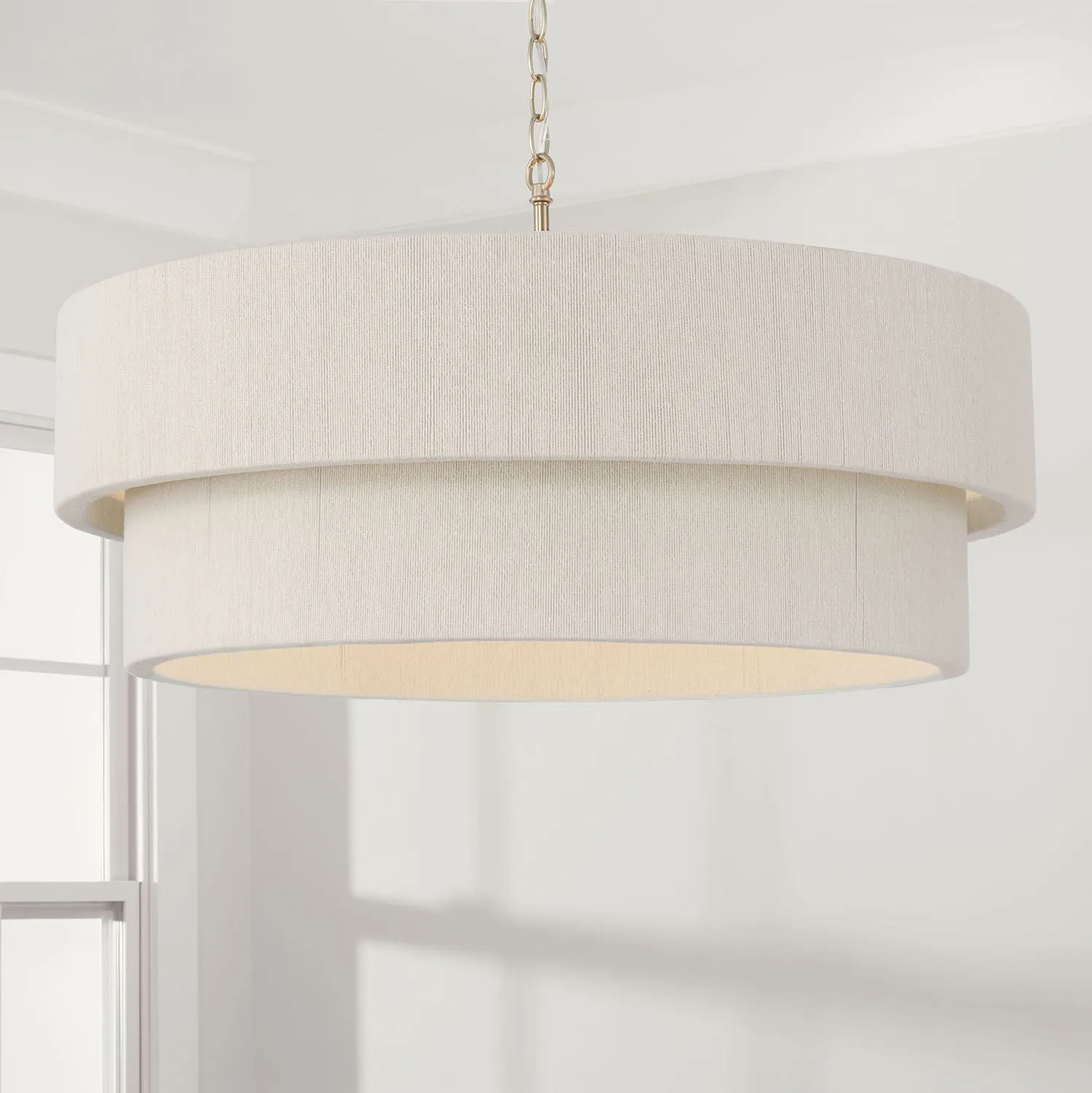 DELANEY 4-LIGHT PENDANT, MATTE BRASS