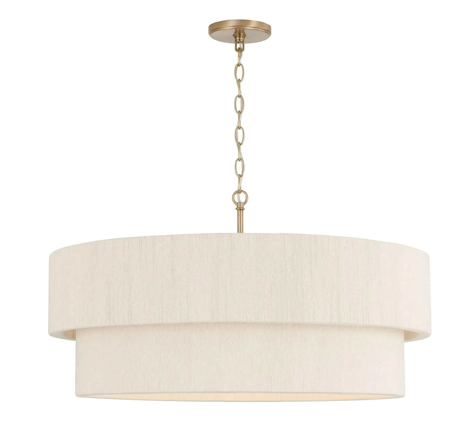 DELANEY 4-LIGHT PENDANT, MATTE BRASS