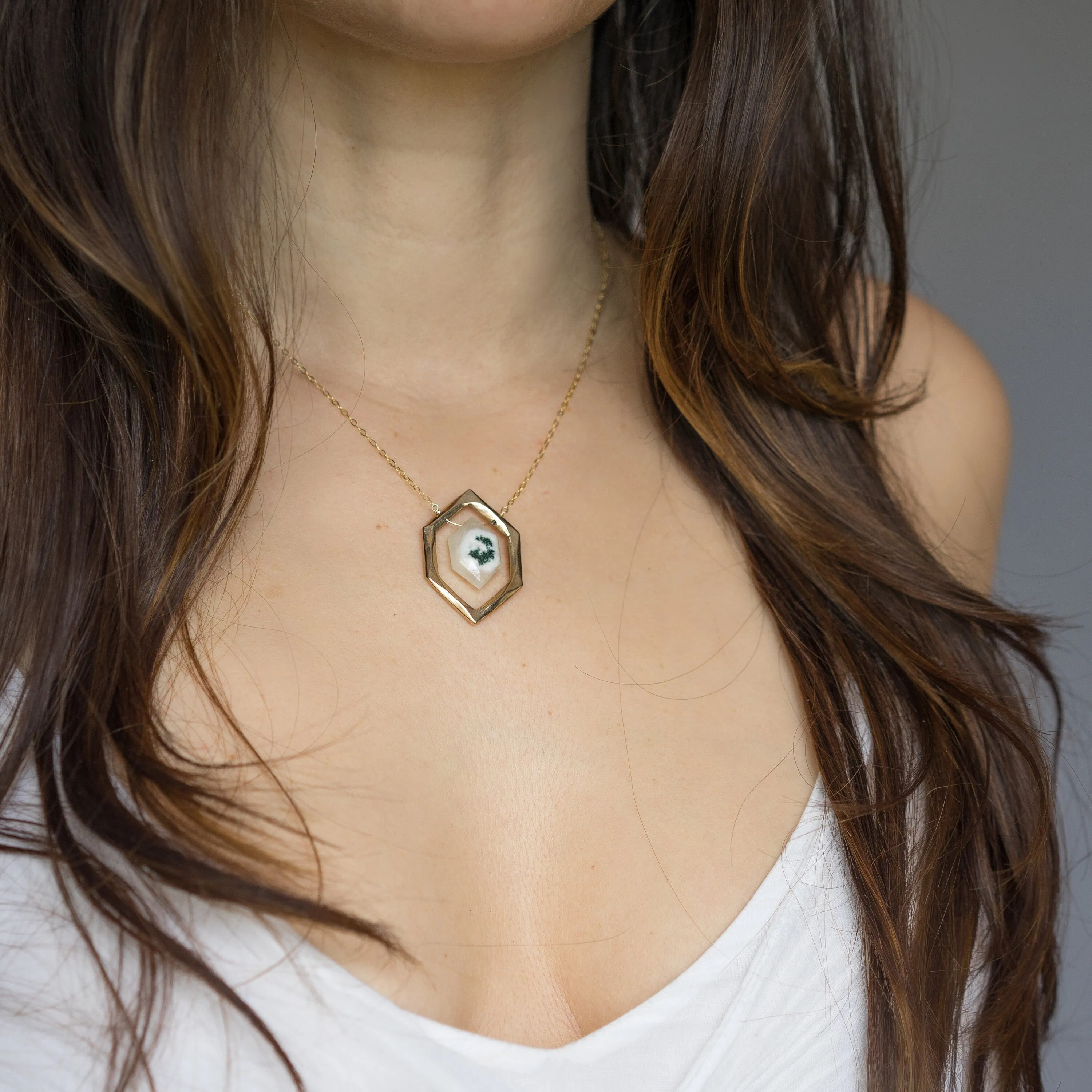 DIAMOND Solar Quartz necklace