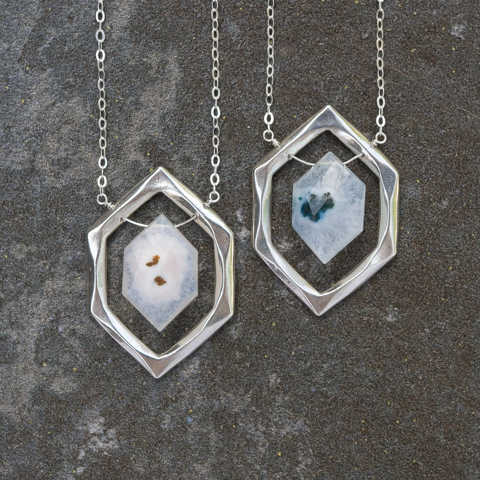 DIAMOND Solar Quartz necklace