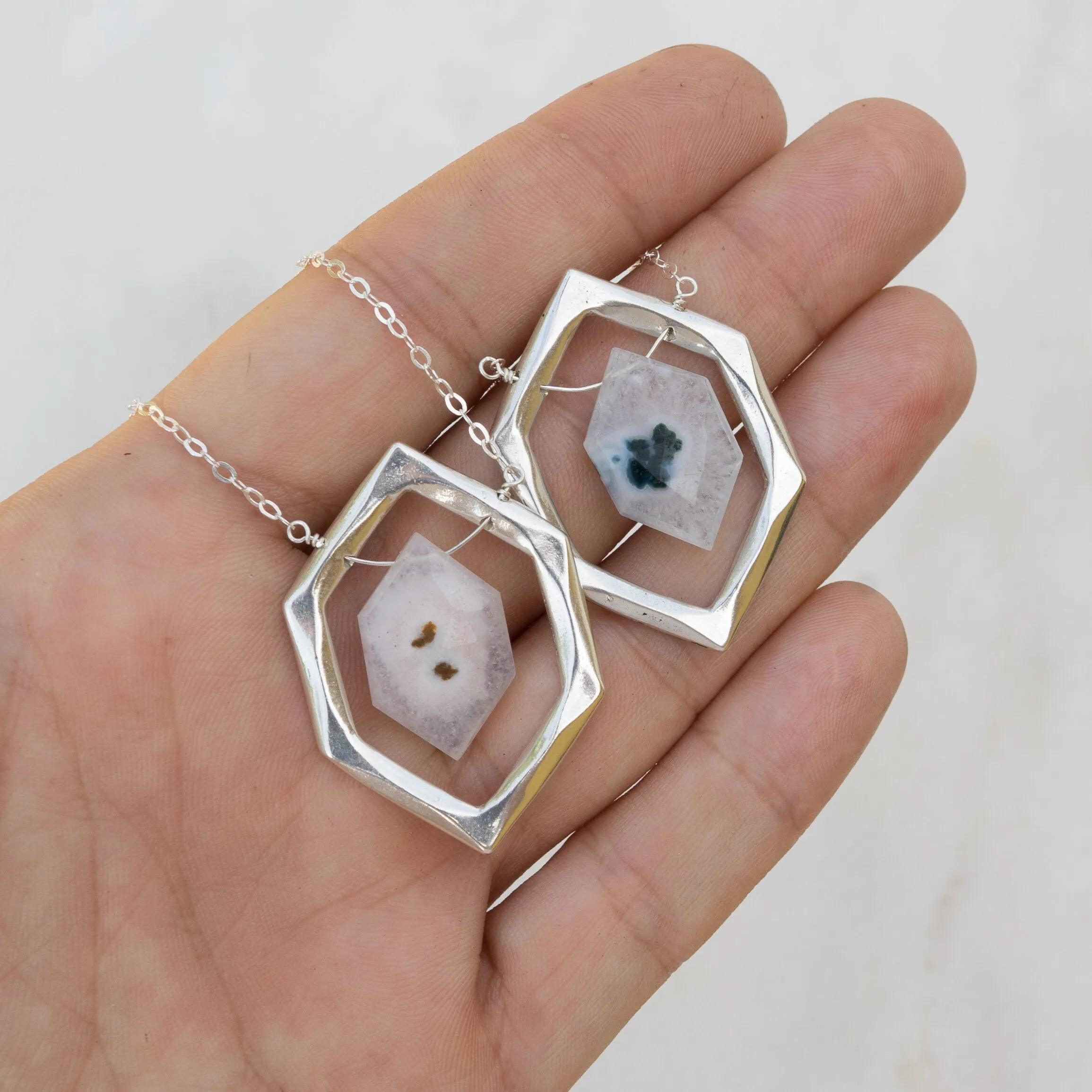 DIAMOND Solar Quartz necklace