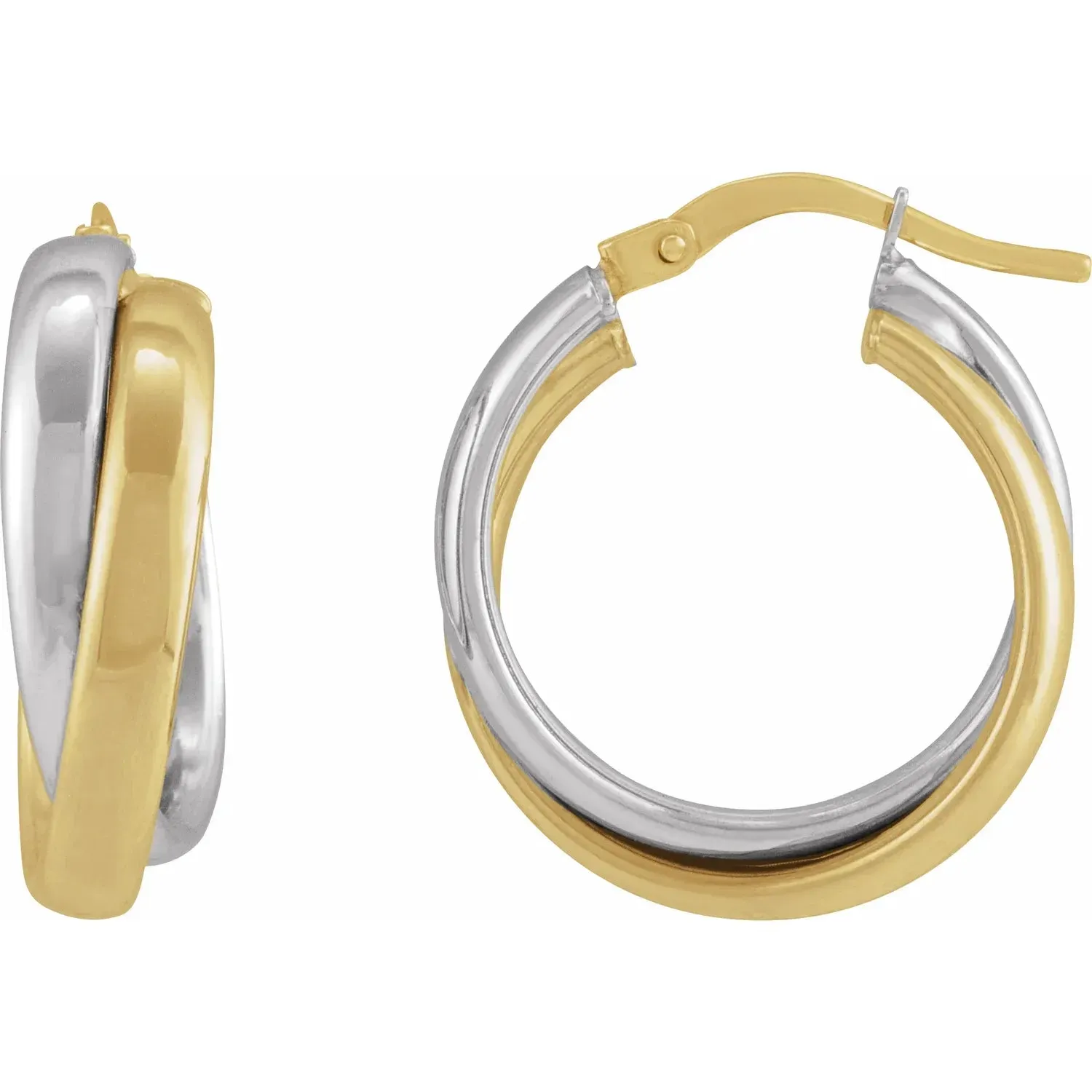 Double Tube Hoop Earring