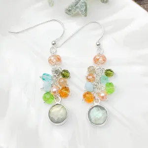 Elegant Gemstone Misha Earrings